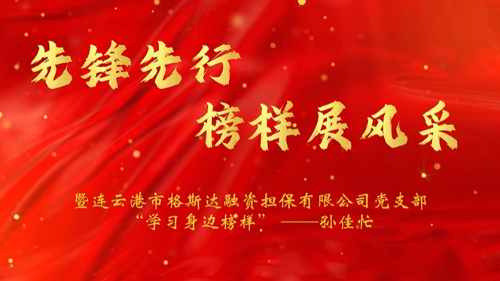先锋先行,榜样展风采——孙佳忙
